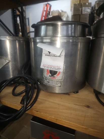 Round table top electric warmer