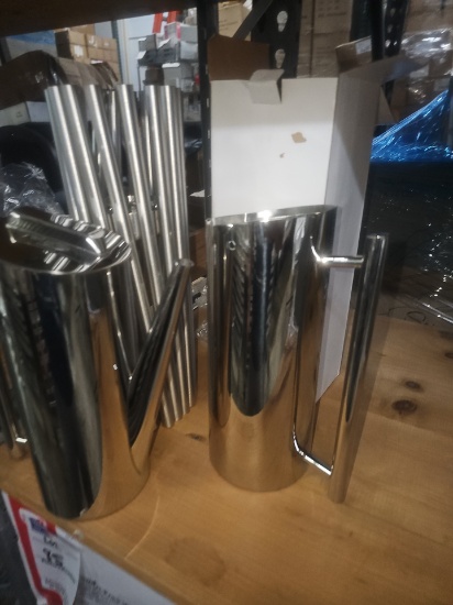Assorted stainless steel items