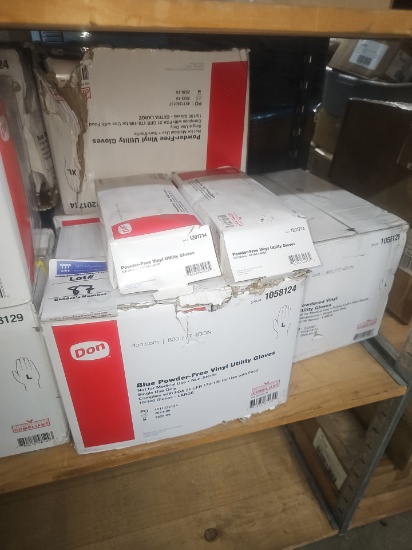 Assorted sized and type of gloves Sold per box of 100ct
