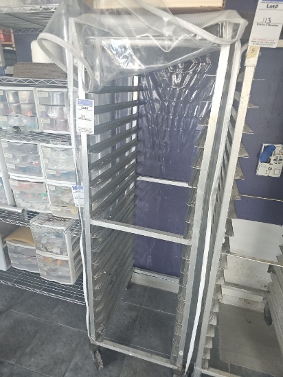 Aluminum sheet pan rack