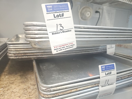 Aluminum Full size sheet pans used