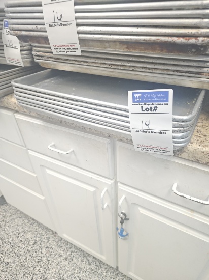 Aluminum Full size sheet pans used