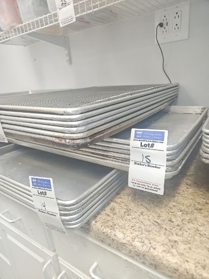 Aluminum Full size sheet pans used