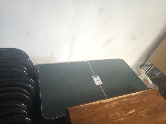 Assorted laminated tables with metal base 2' x 2'