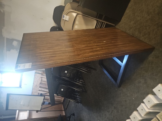 Wooden top table 35" x 83" with base