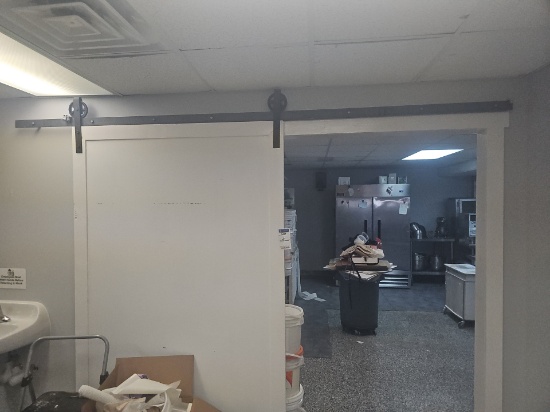 Metal Barn yard door with hardware (customer must remove)