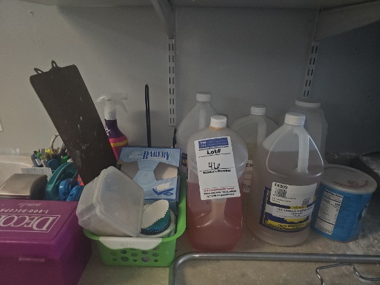 Assorted lot with office supplies, Butter and Vanilla