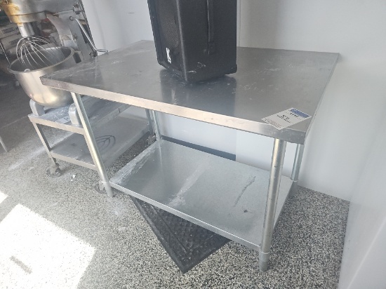 Stainless steel top table 4' x 30"