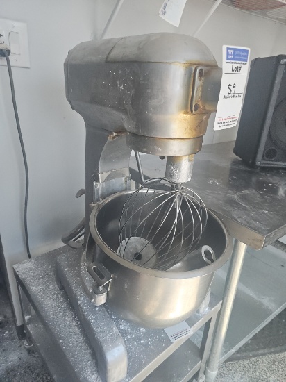 Hobart A 200D 20qt mixer with attachments
