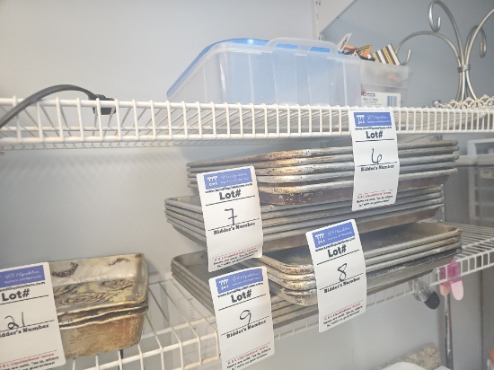 Aluminum Half size sheet pans used