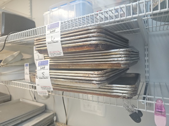 Aluminum Half size sheet pans used