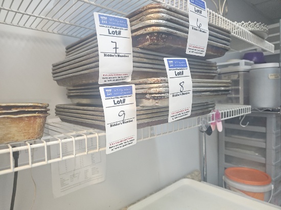 Aluminum Half size sheet pans used