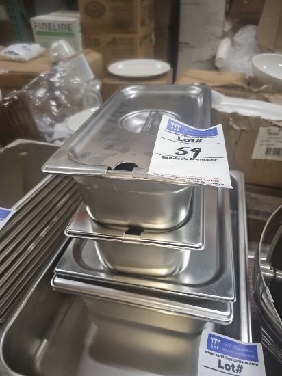 Stainless steel inserts with lids