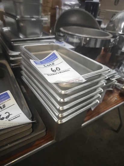 Stainless steel inserts with no lids