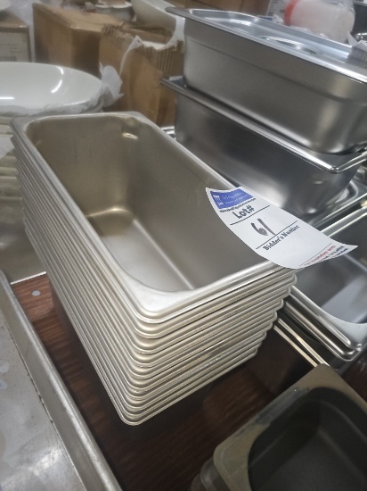 Stainless steel inserts with no lids