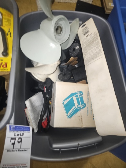 Assorted boat parts