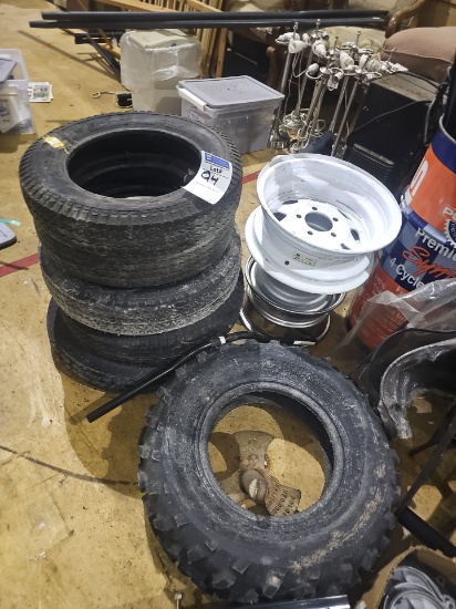Assorted ATV tires and rims