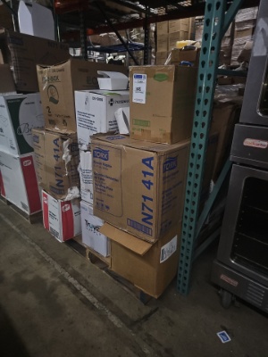 Pallet of commercial paper goods