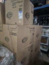 D&W deep Black plastic plates 9" 300ct per box