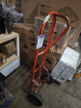 Two wheel orange dolly
