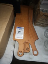 Wooden "Like" paddles with handle Dessert server