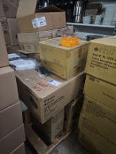 Assorted paper good containers Pallet