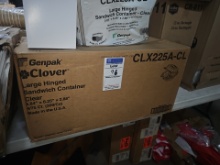 Clover hinged containers 5.8" x 6.25" x 2.9"