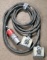 (1) approx 15' 60 AMP,240-600-volt double patch cord
