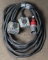 (1) approx 15' 60 AMP,240-600-volt double patch cord