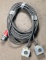 (1) approx 30' 60 AMP,240-600-volt double patch cord