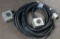 (1) approx 35' 50 AMP, 240-480 volt double box extension cord