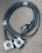 (1) approx 25' 50 AMP, 240-480 volt double box extension cord