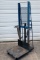 (1) large liquid cylinder transport cart with hydraulic lift