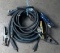 Group of welder ground cables: (1) 3', (2) 10', (1) 12' and (1) 15'