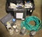 (1) large pickling/passivation kit in large black poly hinged box - hoses,