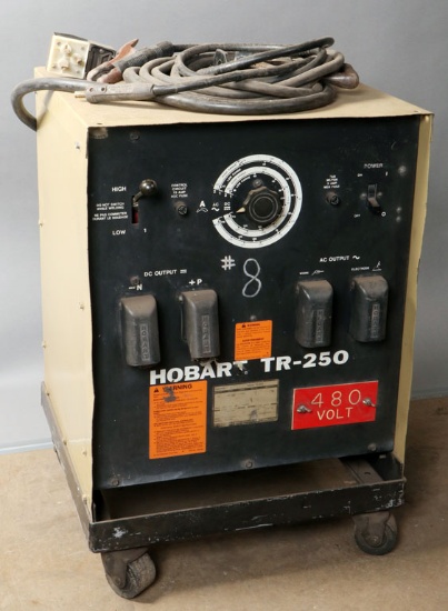 Hobart TR-250 serial #88WS03531; with cart, power cord, 1-ground, 1-stringe