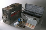 PowCon Model-PDVS-II wire feeder with torch and accessories box, serial #KH