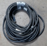 Lot of (2) 1/0 approx 50' welder leads with MPB-1 male/female connections