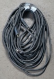 Lot of (2) 1/0 approx 50' welder leads with MPB-1 male/female connections