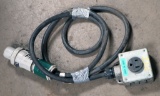(1) approx 10' 30 AMP, 240-600-volt single patch cord