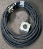 (1) approx 50' 50 AMP, 240-480 volt single box extension cords