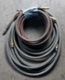 R210 Lot of (4) sections argon hose: (3) approx 8' and (1) approx 20' lengt