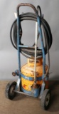 (1) propane torch heater outfit on cart with tank