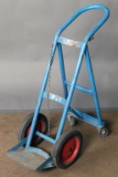 (1) short single cylinder argon bottle cart