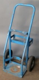 (1) short single cylinder argon bottle cart