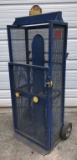 (1) steel/mesh cylinder/bottle lifting cage/cart, 14