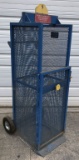 (1) steel/mesh cylinder/bottle lifting cage/cart for large bottle, 20