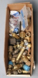 (1) cardboard box of brass adapter fittings for oxy/acetylene gauges