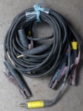 Group of (5) 20' welder whip lines