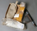 Group of (5) assorted welding rod pouches (new): (3) hard, (2) soft and (2)